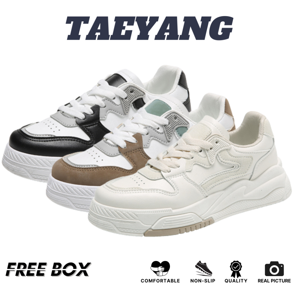 GROSIRTAS &quot;FREE BOX&quot; LV0238 Sepatu Sneakers Taeyang Sepatu Wanita Import Sepatu Kasual Wanita Fashion Korea Import