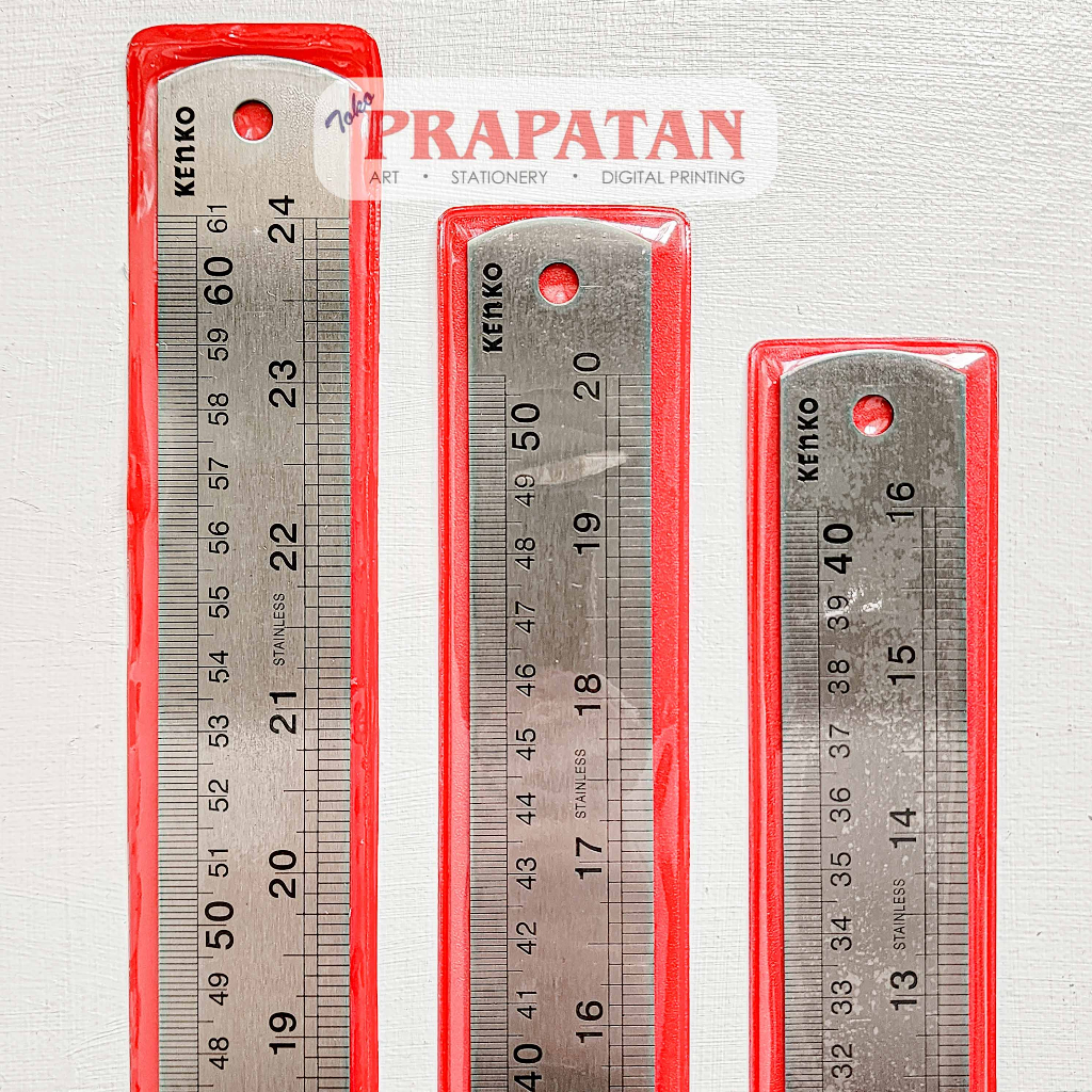 

Penggaris Besi Kenko 40-60cm | Stainless Steel Ruler