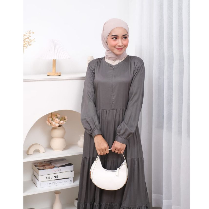 ALFAZZA/INARA DRESS/RAYON TWILL POLOS/DRESS WANITA JUMBO/BISA COD/DRESS BUSUI