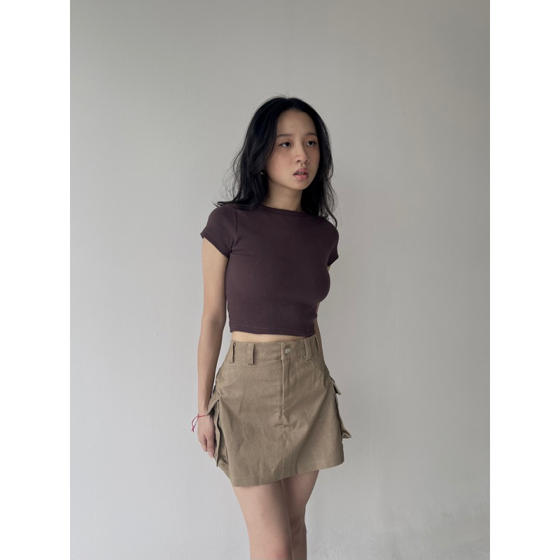 Dyanne Top | Baby Tee | Atasan Crop Wanita | Wear Sarey