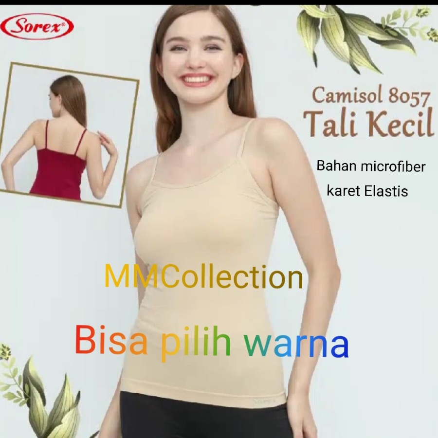 Camisol Tanktop Ada Cup Busa Atasan Wanita Sorex Seamless Halus Nyaman Antisipasi Gerah 8057 8058