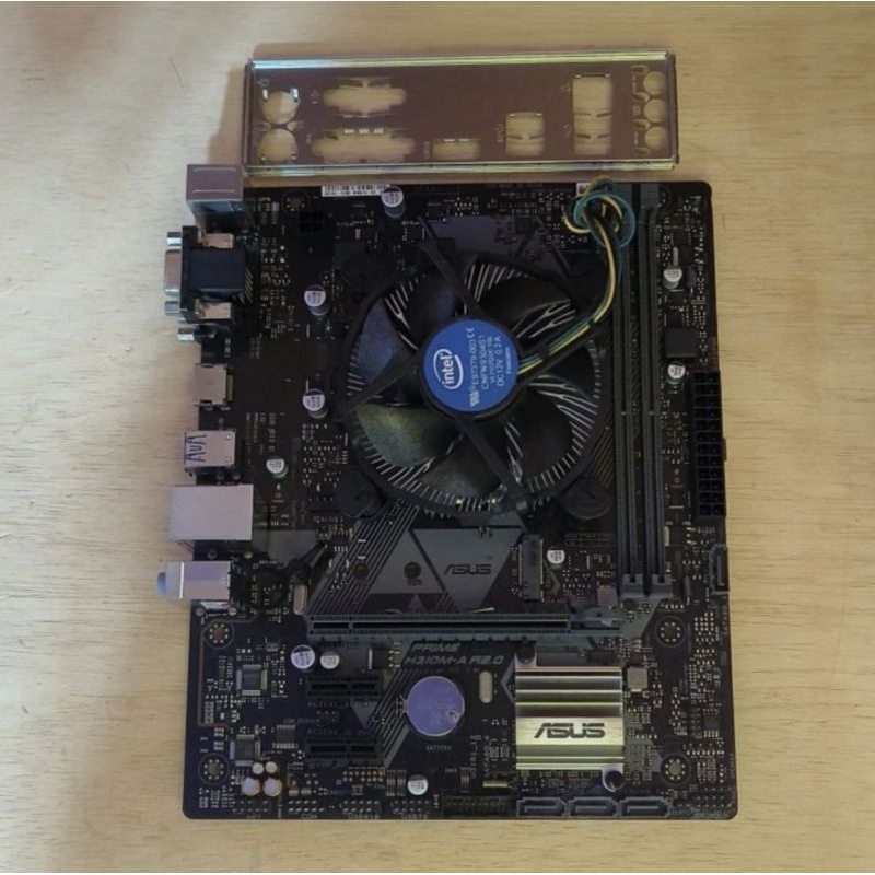 PAKET CORE i3 8100 DAN MOBO ASUS PRIME H310 DAN FAN INTEL