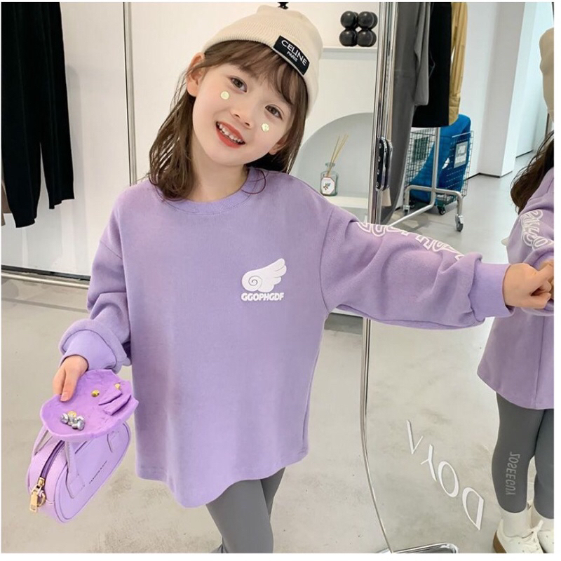 Sweater Dress Anak Import LN Lilac
