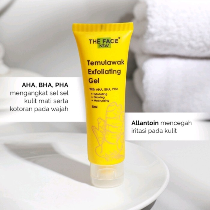 THE FACE TEMULAWAK EXFOLIATING GEL 50ML / AHA BHA PHA