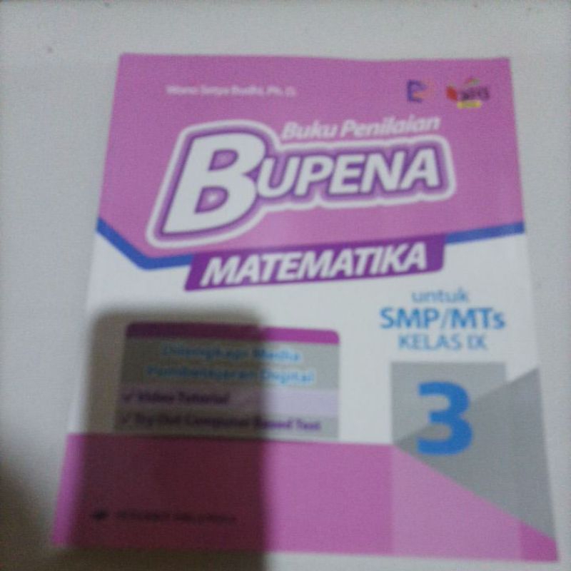 

Buku Penilaian Bupena matematika kelas ix SMP kelas 3 penerbit Erlangga kurikulum 2013 revisi bekas