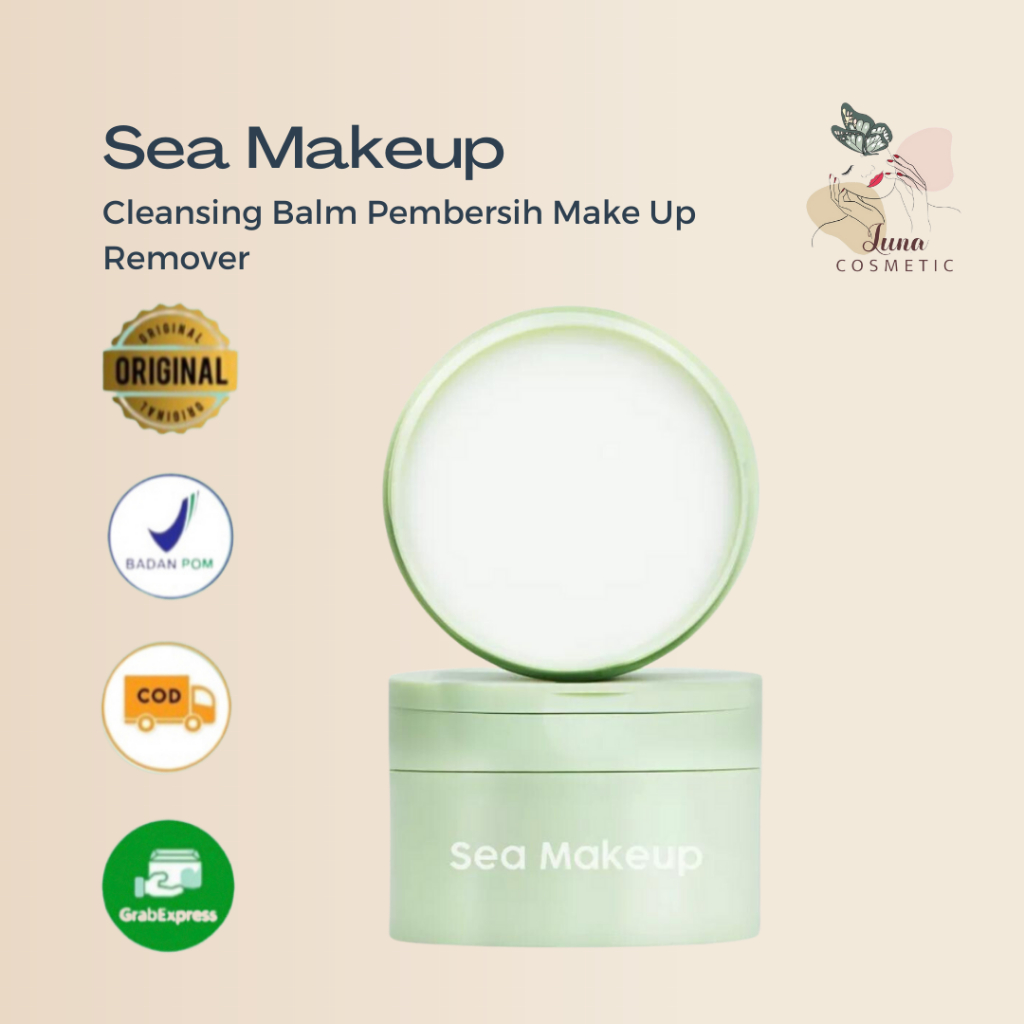 Sea Makeup Cleansing Balm Pembersih Make Up Remover Kulit Berjerawat Membantu menghapus makeup secara mudah