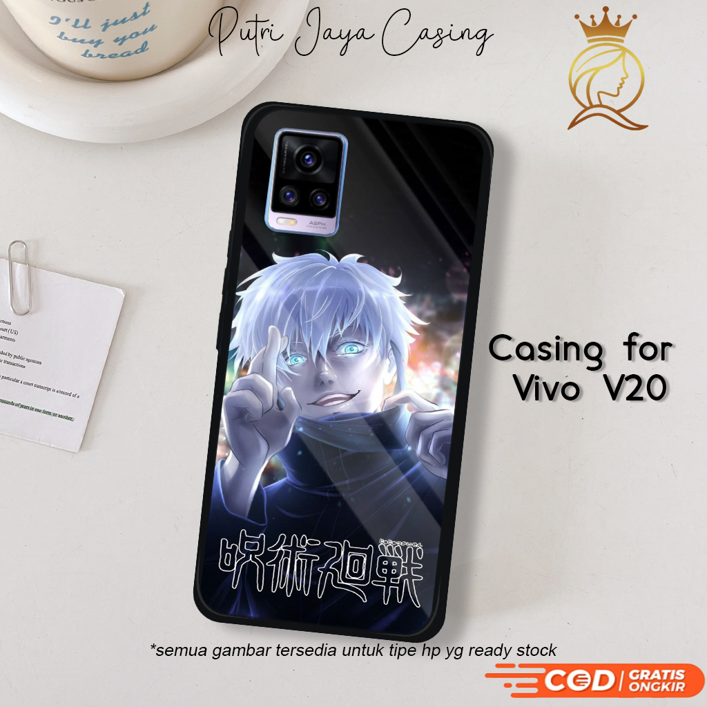 Casing Vivo V20 Terbaru AnimeGojo04 Case V20 Hardcase Softcase Glossy Kesing Terlaris PutriJayaCase