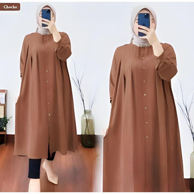 HD16:[BISA COD][JOI LONG TUNIK] [MIDI DRESS][ GAMIS  WANITA] [ TUNIK LEBARAN 2023][ FASHION MUSLIM TERBARU ][ATASAN WANITA TERLARIS][ LONG TUNIK MASA KINI  ][BAHAN SHAKILA PREMIUM HQ ][OOTD TER HITS ] [ SIZE S M L XL]