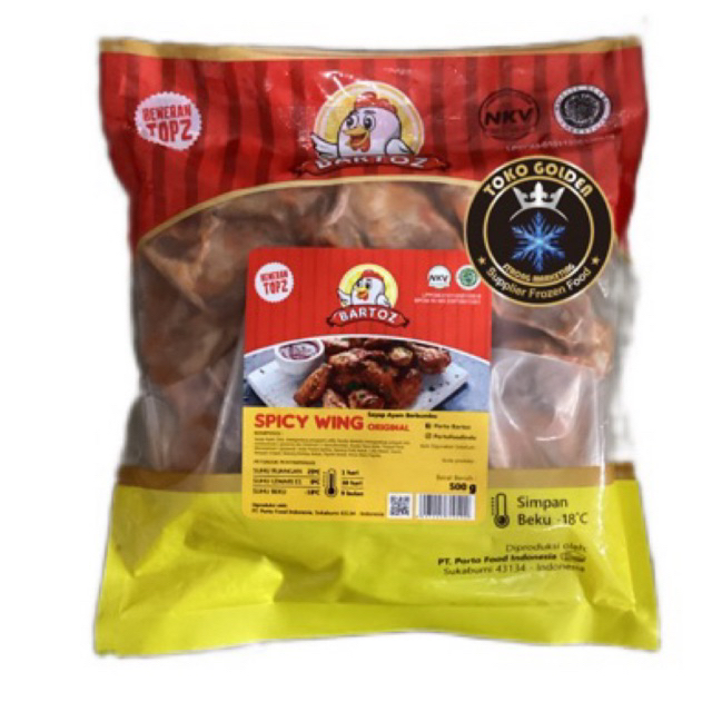 

MURAHHH!! Bartoz spicy wing 500gr / sayap ayam berbumbu