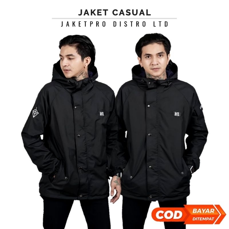 Jaket Pria / Jaket Casual Distro Tebal SLVHX Original Salvio Hexia