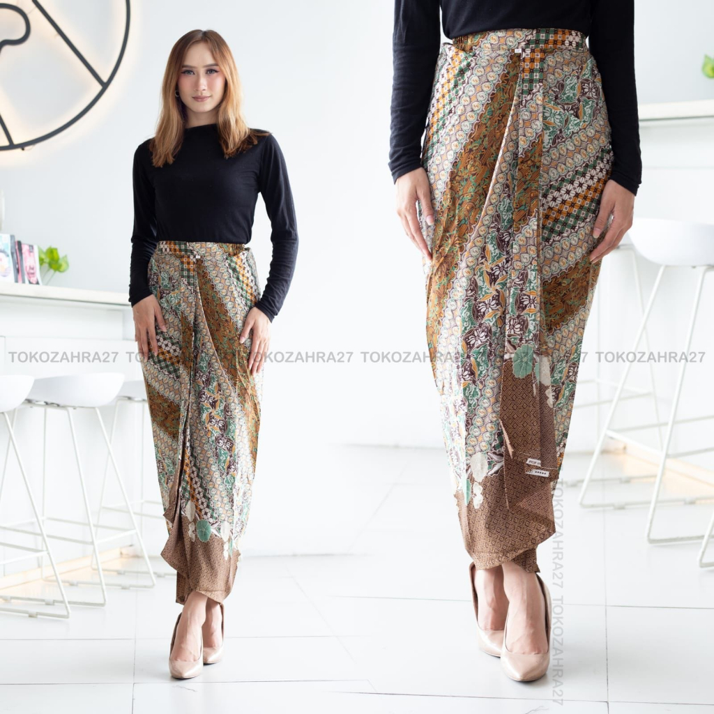 Rok Rempel Batik pingganga Karet Jumbo MOTIF LATIF