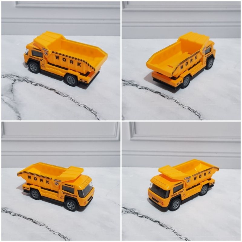 Mainan Diecast Kendaran Konstruksi - Diecast Molen Traktor Crane Roller Truk Excavator