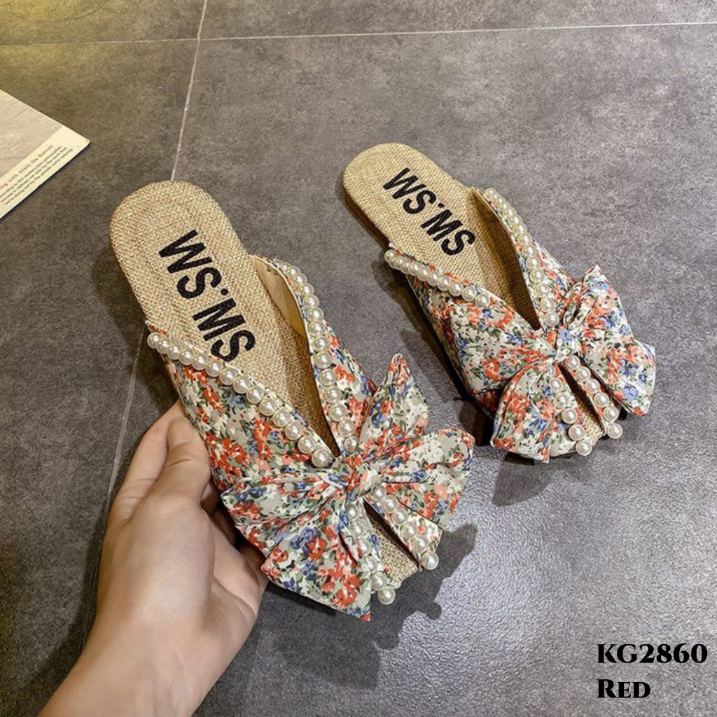 WYN SANDAL FLAT SLIPPER FASHION KOREA KG2860