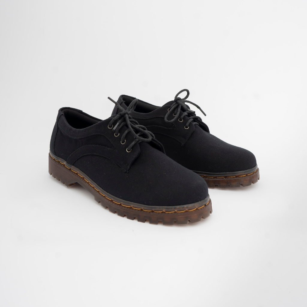 Dianable - Meisie Oxford Docmart Shoes (Black - Caramel - Houndstooth)