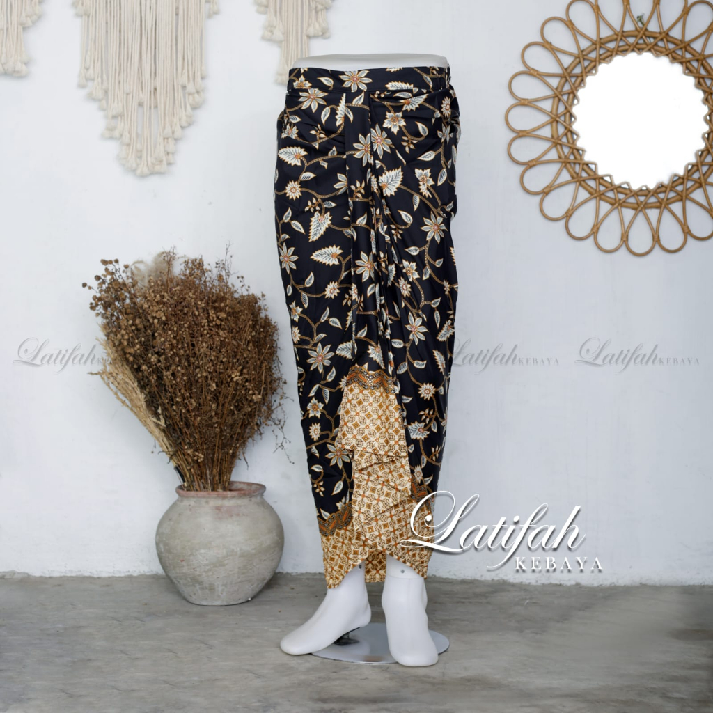 Rok Rempel Batik Pinggang Karet Jumbo MOTIF LILI