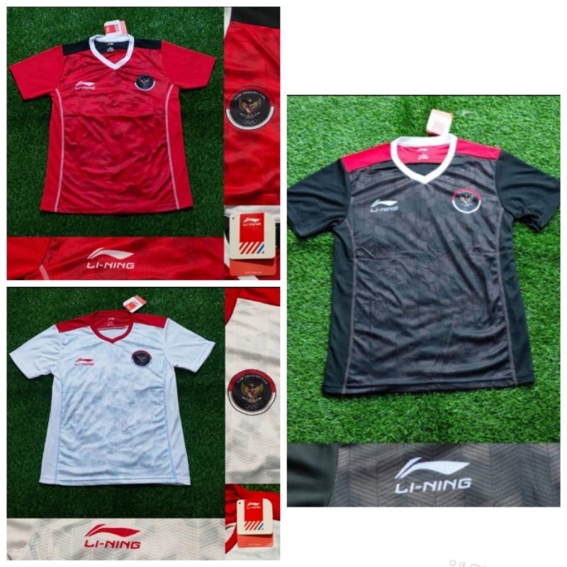 Jersey Kaos Baju Sepak Bola Timnas Indo Indonesia Home Away 3rd Third Putih Merah Hitam Black Lining