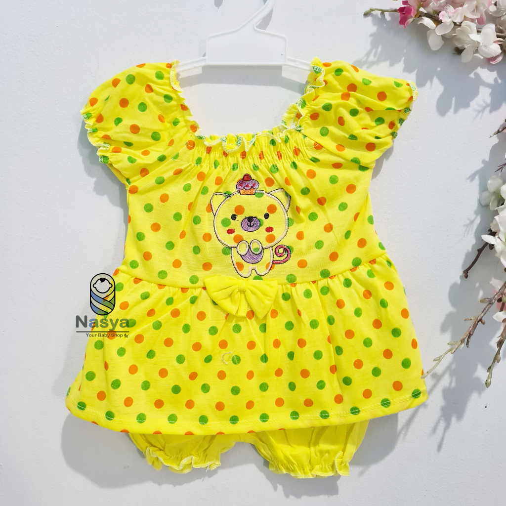 [N-045] Baju Bayi New Born Warna / Setelan sehari-hari anak perempuan (0-6 bulan)