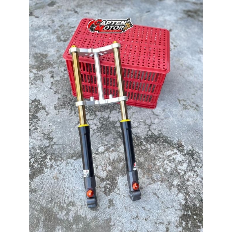 Paket set shock as 26 gold set segitiga bmrt almini cb gl megapro tiger