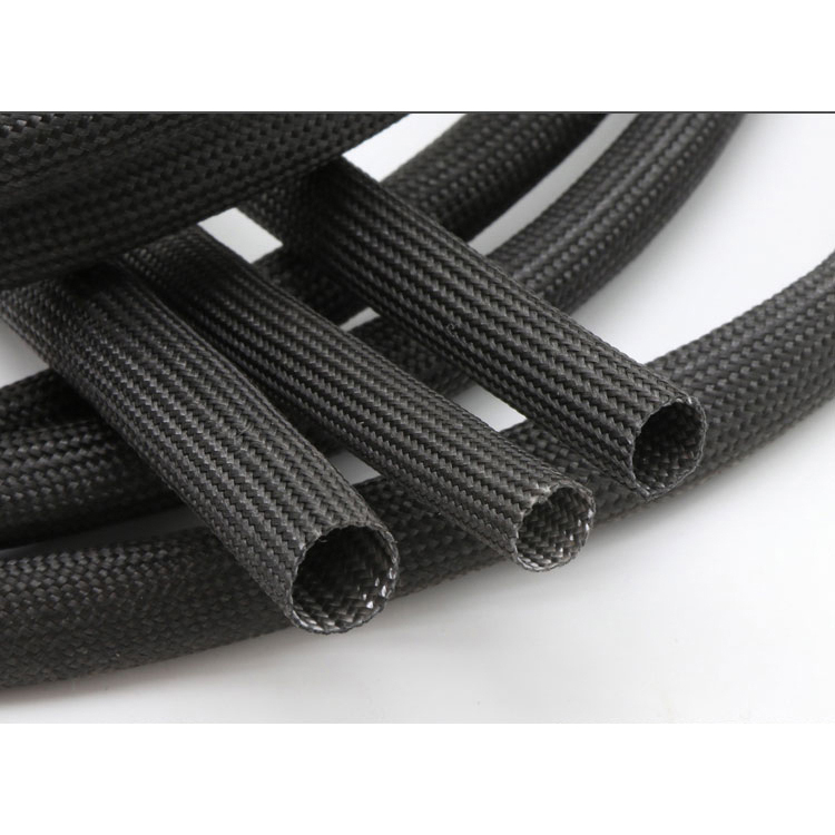 Pembungkus Kabel Listrik Fiberglass Flame Retardant 1 Meter - SK-99 - Black