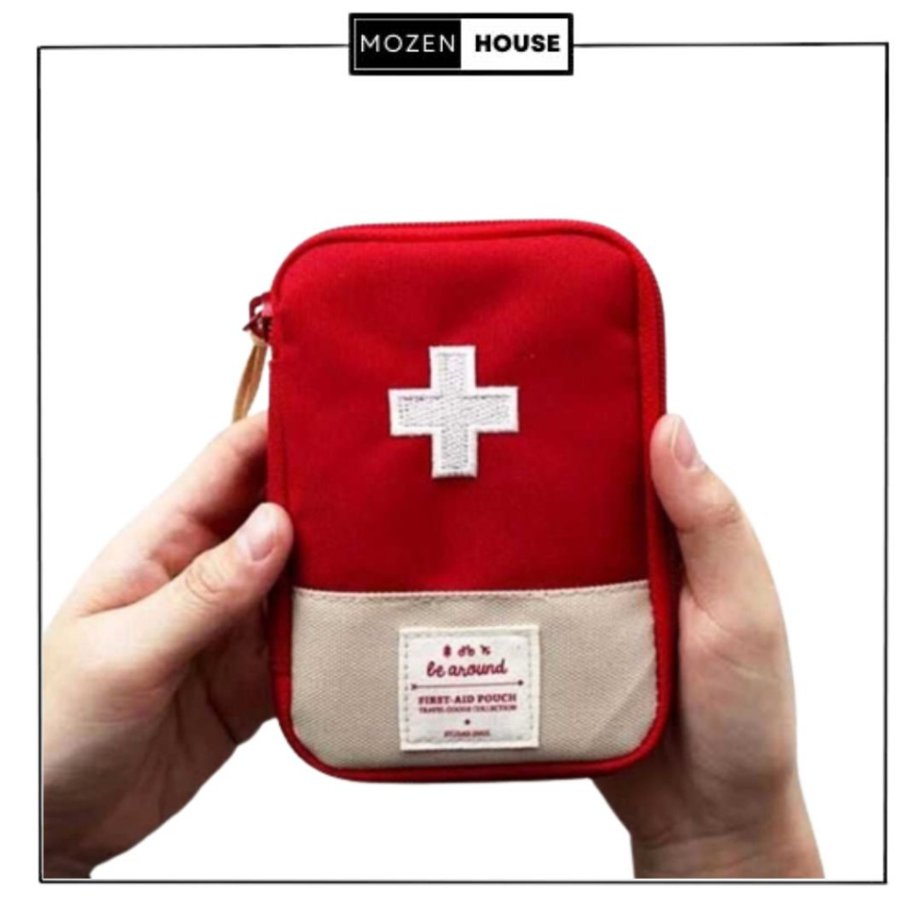 TAS MINI OBAT PORTABLE / TRAVEL MEDICINE POUCH P3K / KOTAK OBAT MINI ORGANIZER / TEMPAT OBAT