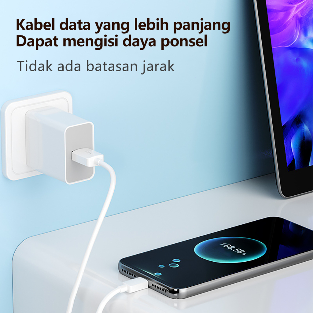 XIHANCAM Kabel Data Tipe C Android Kabel Pengisian Super Panjang 3m 5m 8m 10m Kable Usb Panjang Charger Untuk Kamera Cctv Ip Camera / Handphone Fast Charging Data Cable Cord