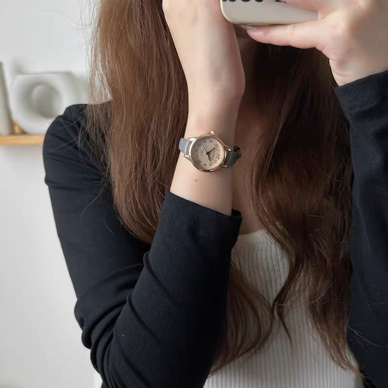 KOOLEY Jam Tangan Wanita BARSH Analog Vintage Ulzzang Korea KY-CA022