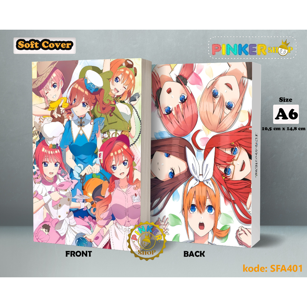 

(SFA401) Pocket Note Anime Go Taubun 2 Softcover A6/A5 Buku Tulis catatan Notes Agenda Planner Jurnal
