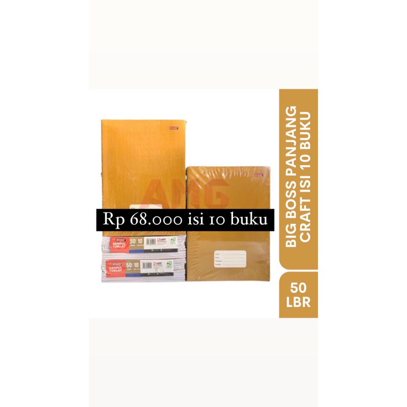

buku BIGBOSS panjang craft isi 50 lembar