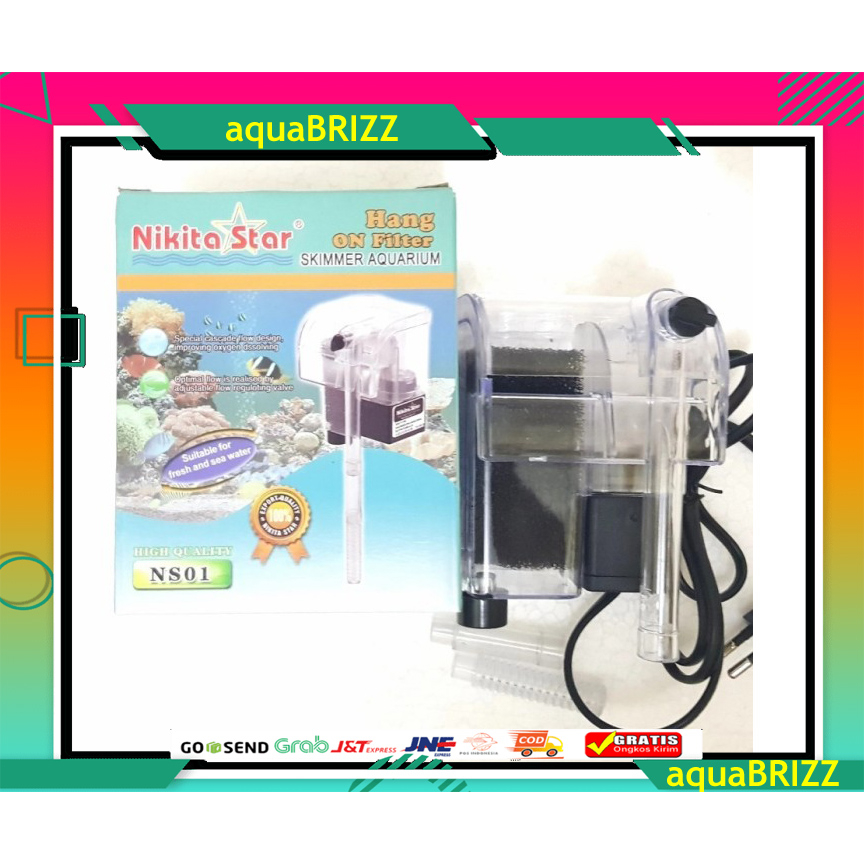 hang on filter Nikita star NS 01 hanging gantung skimmer skimer aquarium