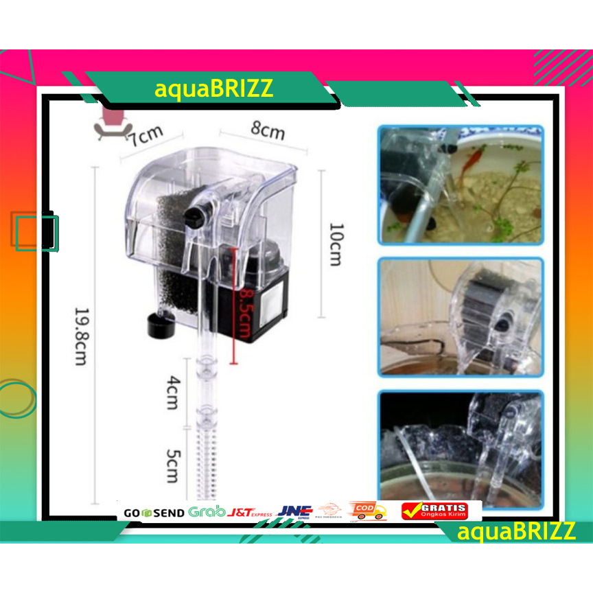 PROMO Hanging Filter Gantung Hang On Aquarium - Aquascape Amara AA 500