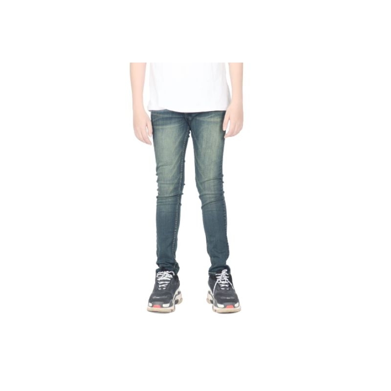 Weird Jeans - Blue Forest - Celana Jeans Denim Pria Skinny Slim Fit Strech No Ripped Polos