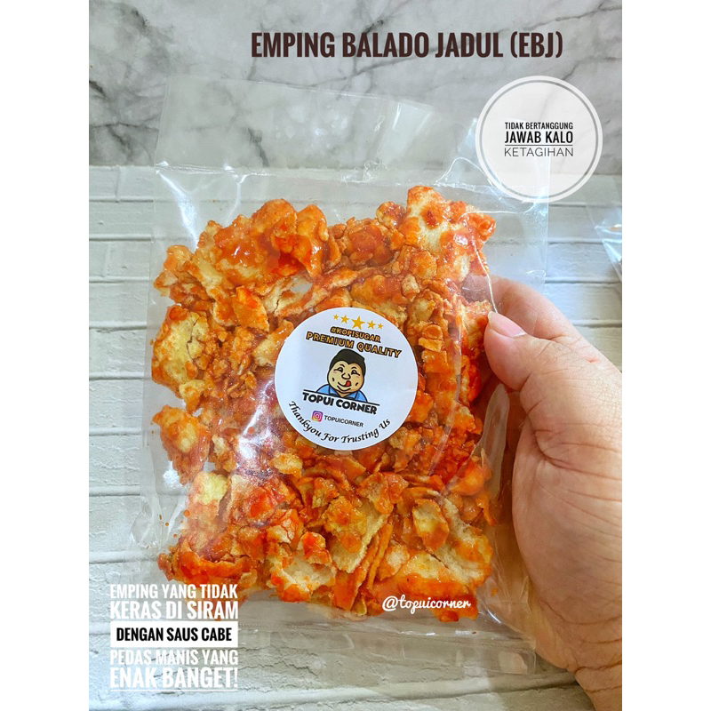 

Emping Balado Jadul (EBJ) by TOPUICORNER || PREMIUM QUALITY & FRESH MADE !!