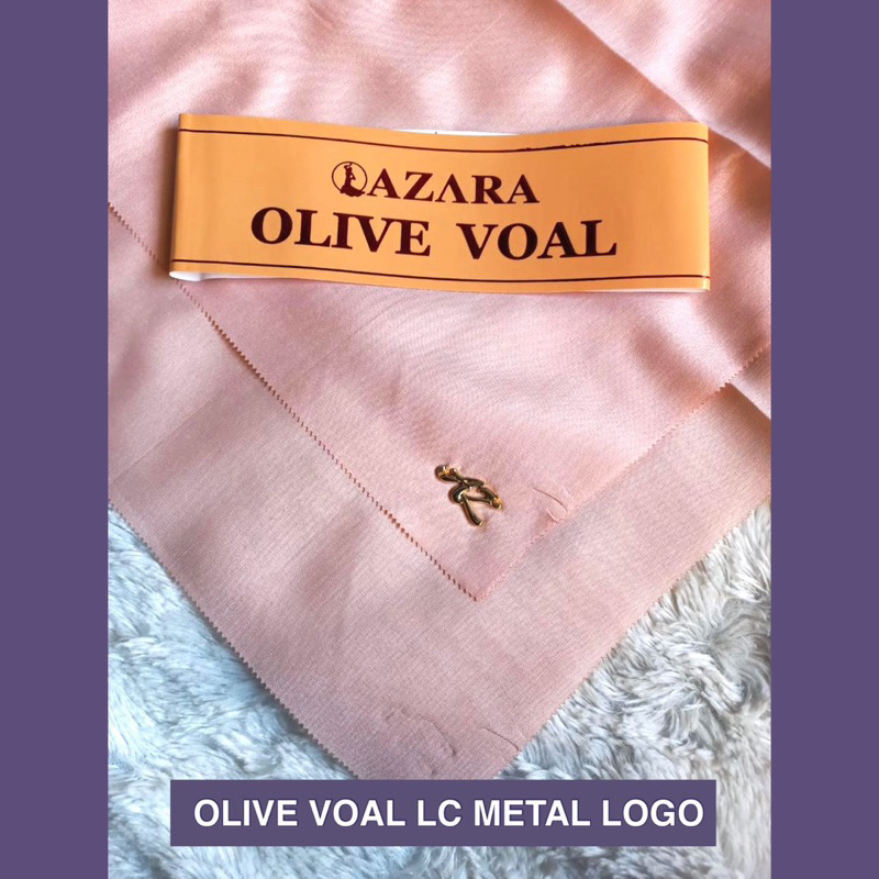 OLIVE VOAL METAL LOGO LC BY AZARA SUPERFASHION