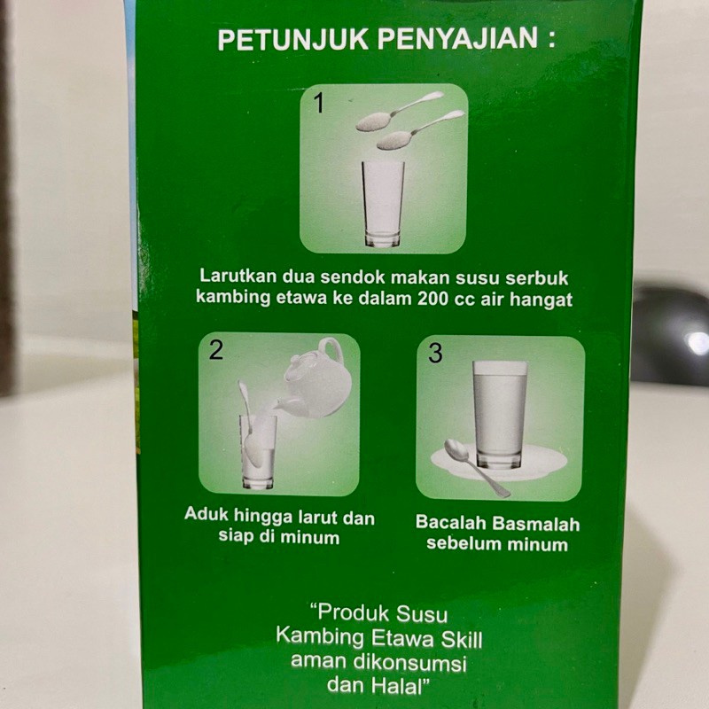 Susu Kambing Etawa Bubuk Full Cream 1 Box Isi 10 Kemasan 25Gr