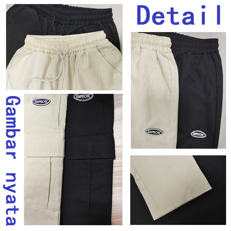 celana cargo panjang celana korean style pria cargo pants panjang pria baggy pants celana casual pria