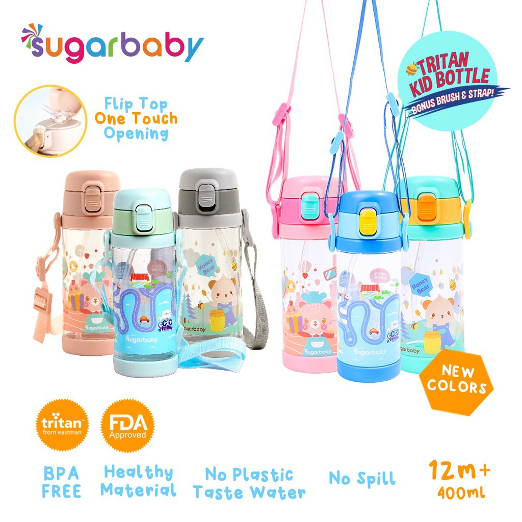 Sugar Baby TRITAN Kid Bottle (350 ml,12 mo+) / Botol minum anak Lucu Tritan