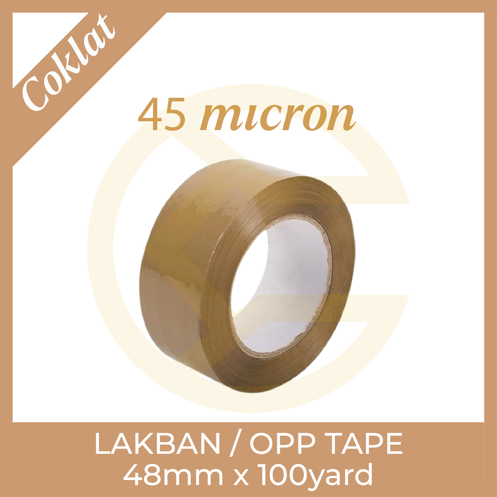 

Harga Grosir | Lakban Coklat 48mm x 100 Yard | Cuan Tape