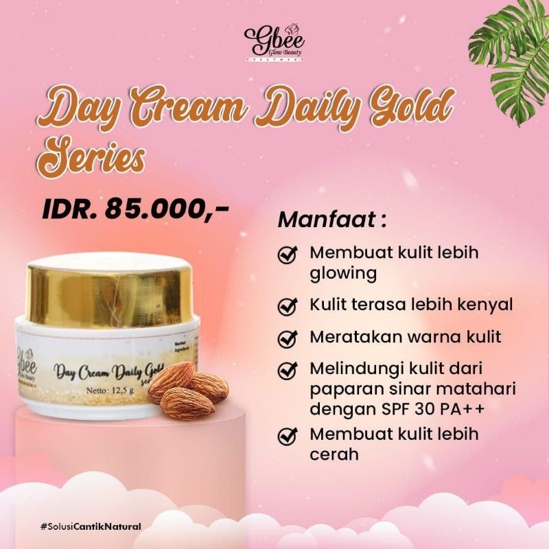 Day Cream Gold/Day Cream Glow/Cream Kinclong Medium Gbee Glow Beauty