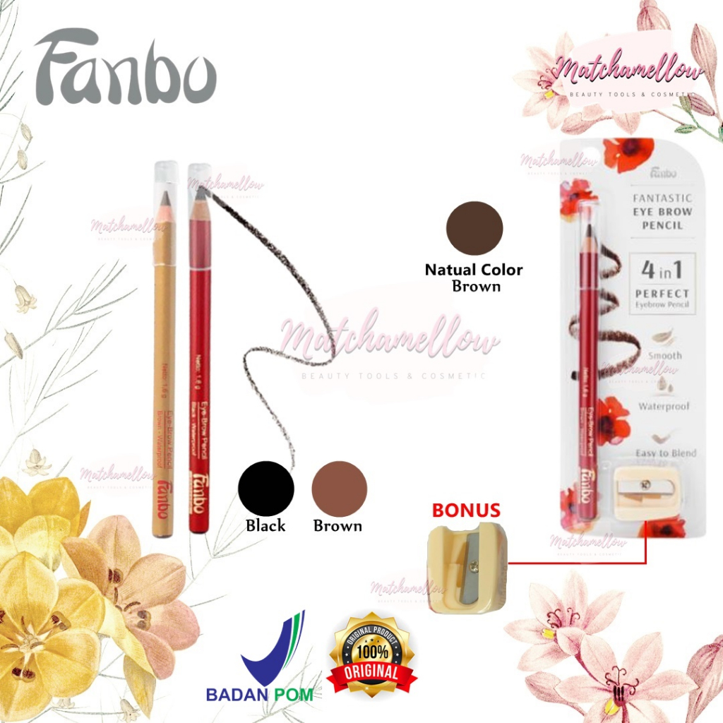 ❄️MATCHA❄️ FANBO EYEBROW WATERPROOF - PENSIL ALIS FANBO BPOM ORIGINAL