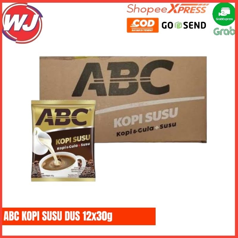 

ABC KOPI SUSU DUS ISI 12 RENCENG X30g