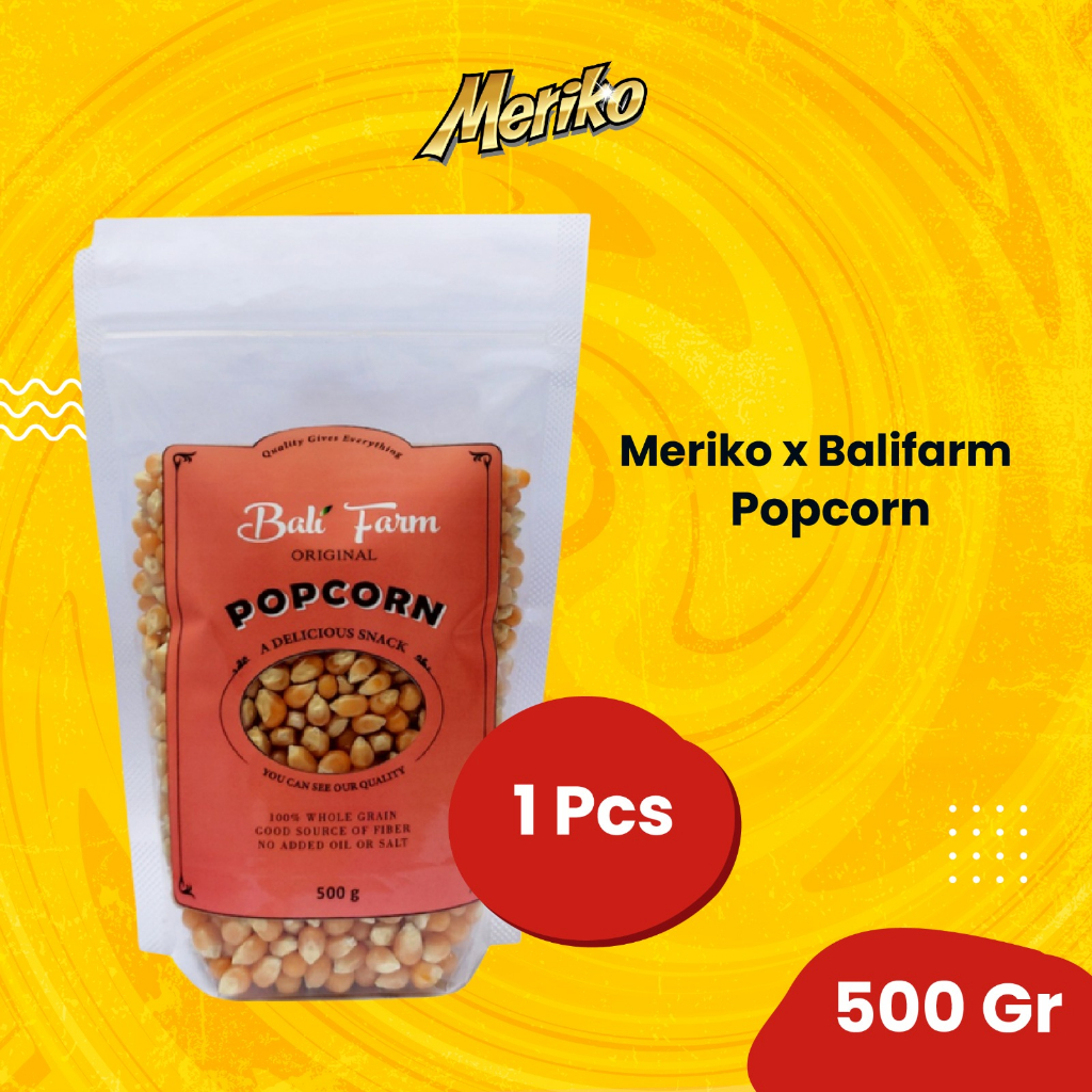 Meriko x Biji Jagung Popcorn Kering 500 gr