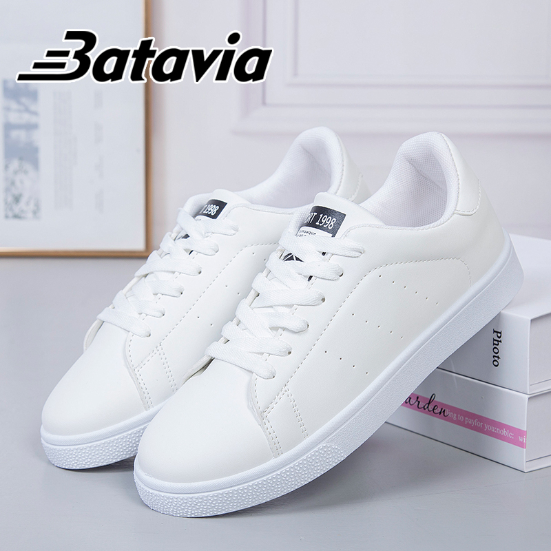 Batavia Kara Sepatu Sneakers Wanita Sport Shoes White  Sepatu Sneakers Wanita Import Terbaru Putih Original Korea Premium Quality Kekinian Bertali Promo Sepqtu Snekers J9