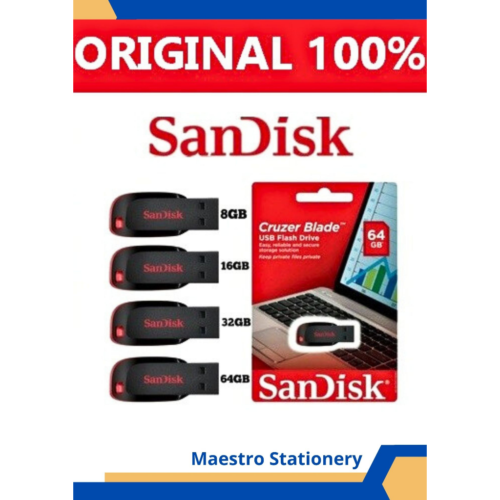 USB Flashdisk Cruizer Blade 32GB / 32 GB / Flashdisk Sandisk ORIGINAL