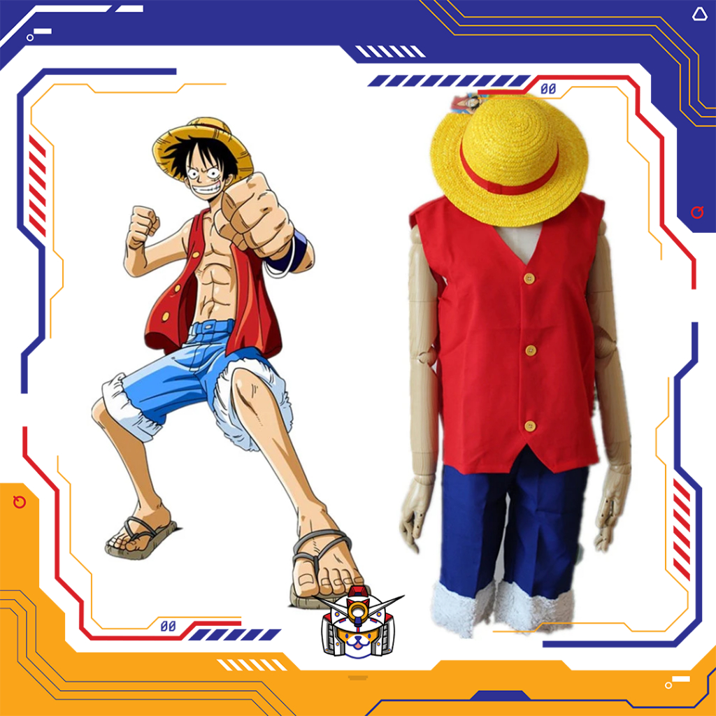 【QTakasi】COSPLAY COSTUME LUFFY ONEPIECE ONE PIECE ANIME DEWASA