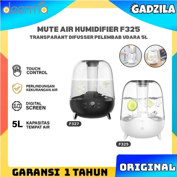 Deerma F327 Air Humidifier UV Lamp Pelembab Penyegar Udara Rumah Kamar 5L