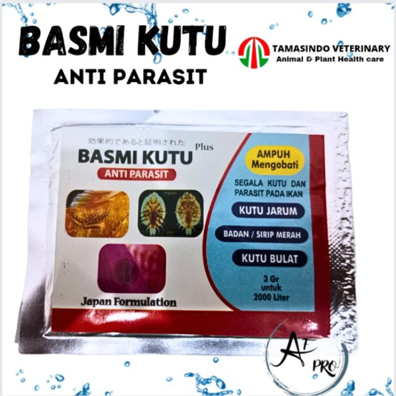 Obat Ikan Anti Parasit Anti Kutu BASMI KUTU 3GR