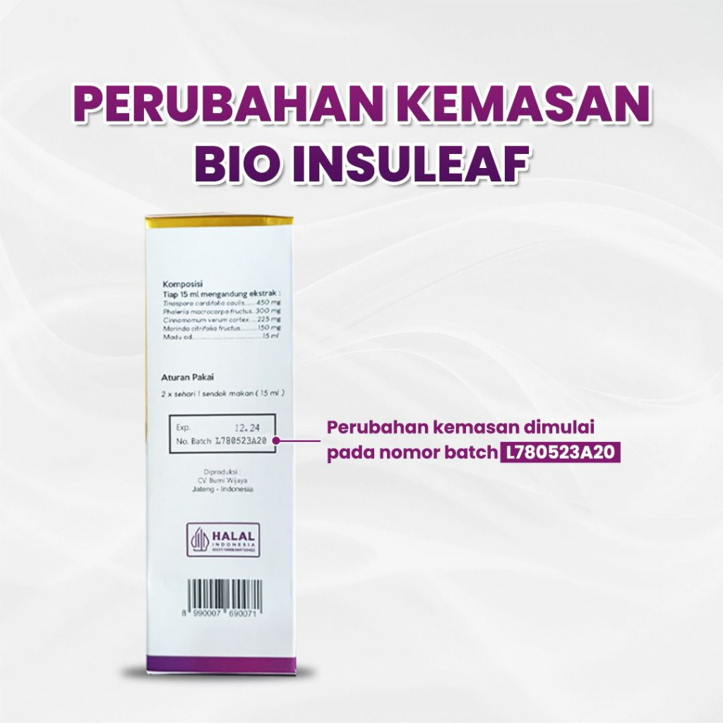 BIO INSULEAF 100% ORIGINAL OFFICIAL | Bioinsuleaf Daun Insulin EPA Herbs Obat Herbal Diabetes Cair 250 ML Ampuh Atasi Gula Darah Secara Alami BIOINSULEAF