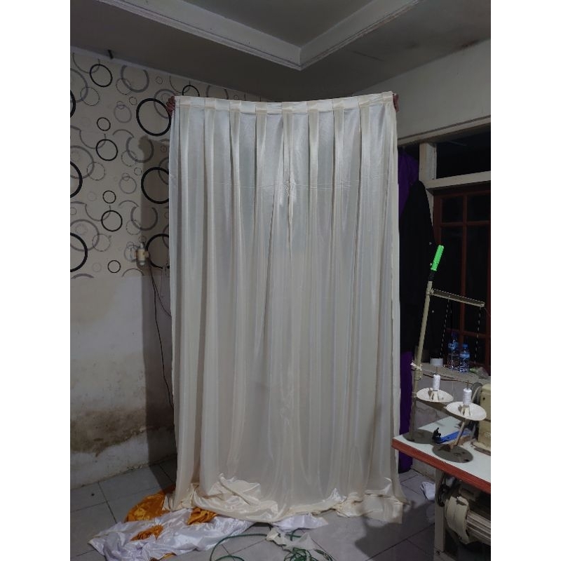 Tirai Tenda Dekorasi - Tirai Rempel Tenda Pesta