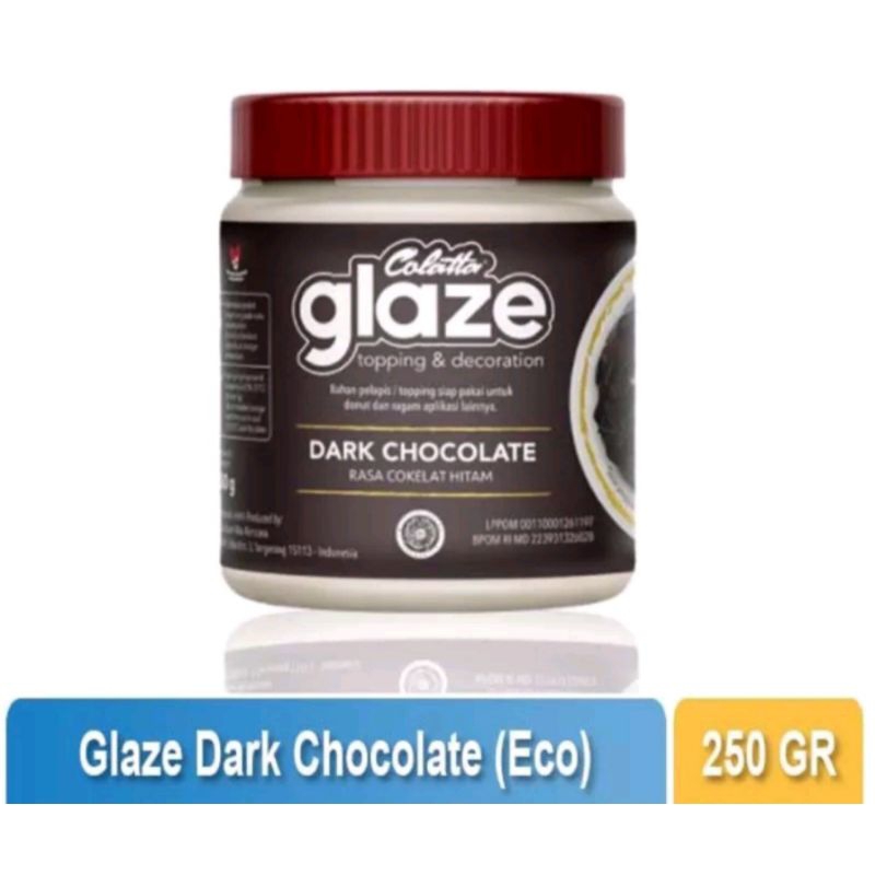 COLATTA GLAZE DARK CHOCOLATE 250 GRAM