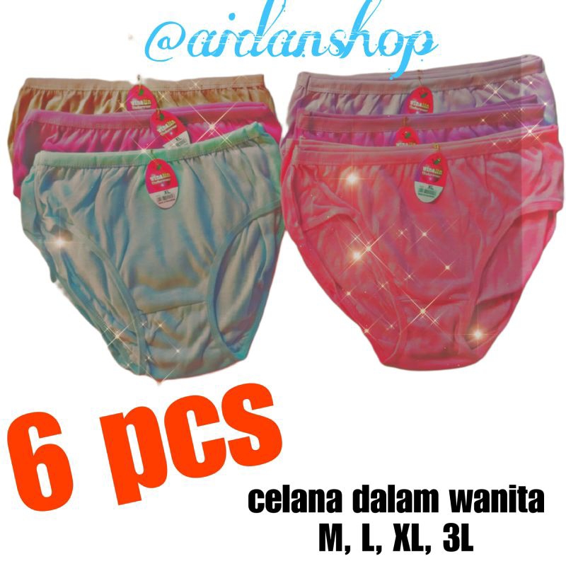 celana Daleman wanita polos // CD wanita isi 6 pcs // celana Daleman perempuan 1 lusin